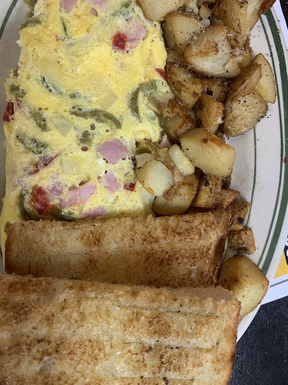 Fried Potatoes and Toast