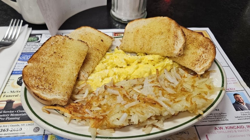 Scrambled Eggs Hash Browns